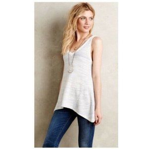 NEW Anthropologie Moth Space Dye Ombre White Top M
